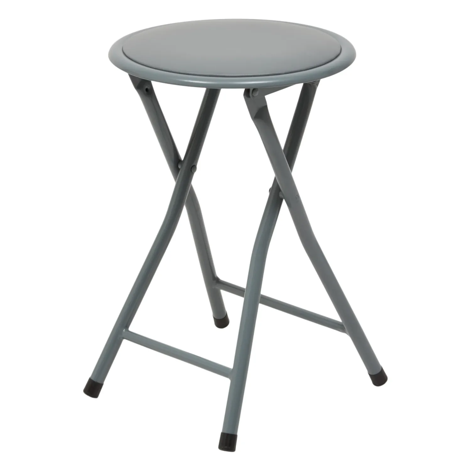 TABOURET PLIANT PVC GRIS