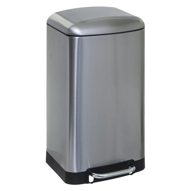 POUBELLE METAL ARIANE 30L INOX L34XL32XH61CM