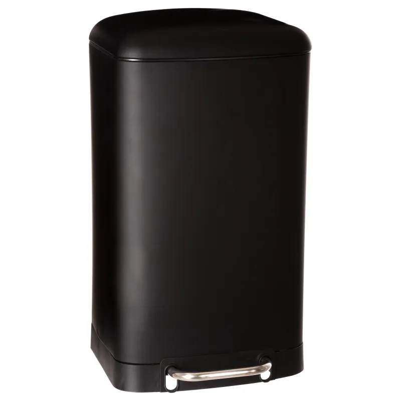 POUBELLE METAL ARIANE 30L NOIR L34XL32XH61CM