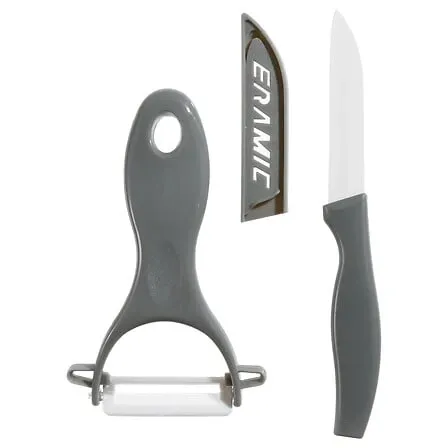 SET COUTEAU + EPLUCHEUR CERAMIQUE