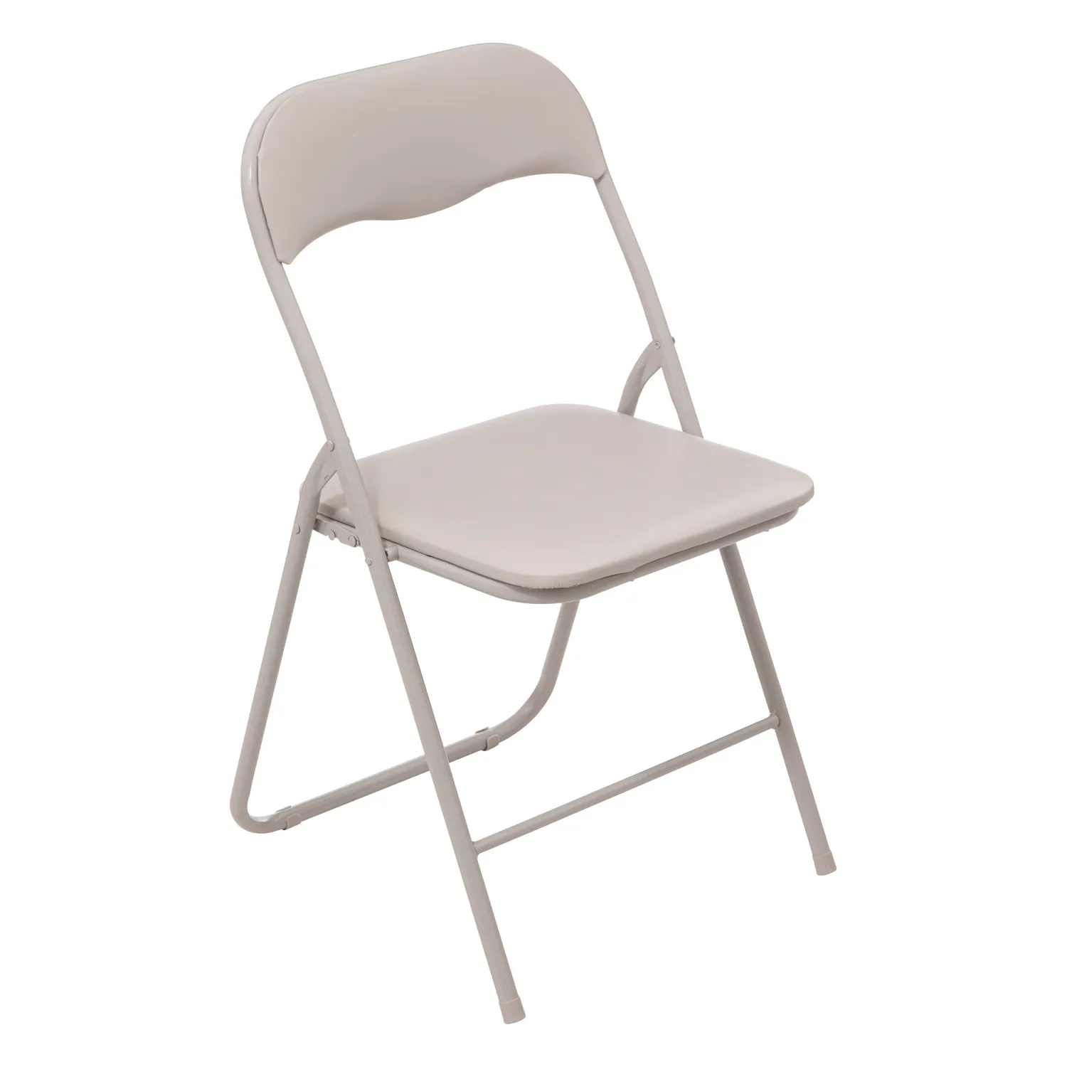 CHAISE PLIANTE PVC BEIGE 44X45XH79CM