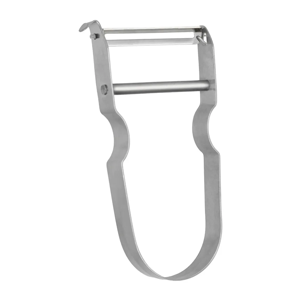 EPLUCHEUR LAME ACIER TREMPE CORPS INOX