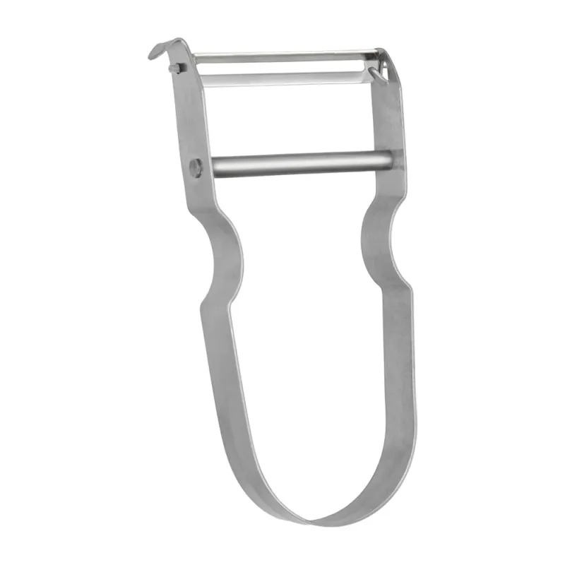 EPLUCHEUR LAME ACIER TREMPE CORPS INOX