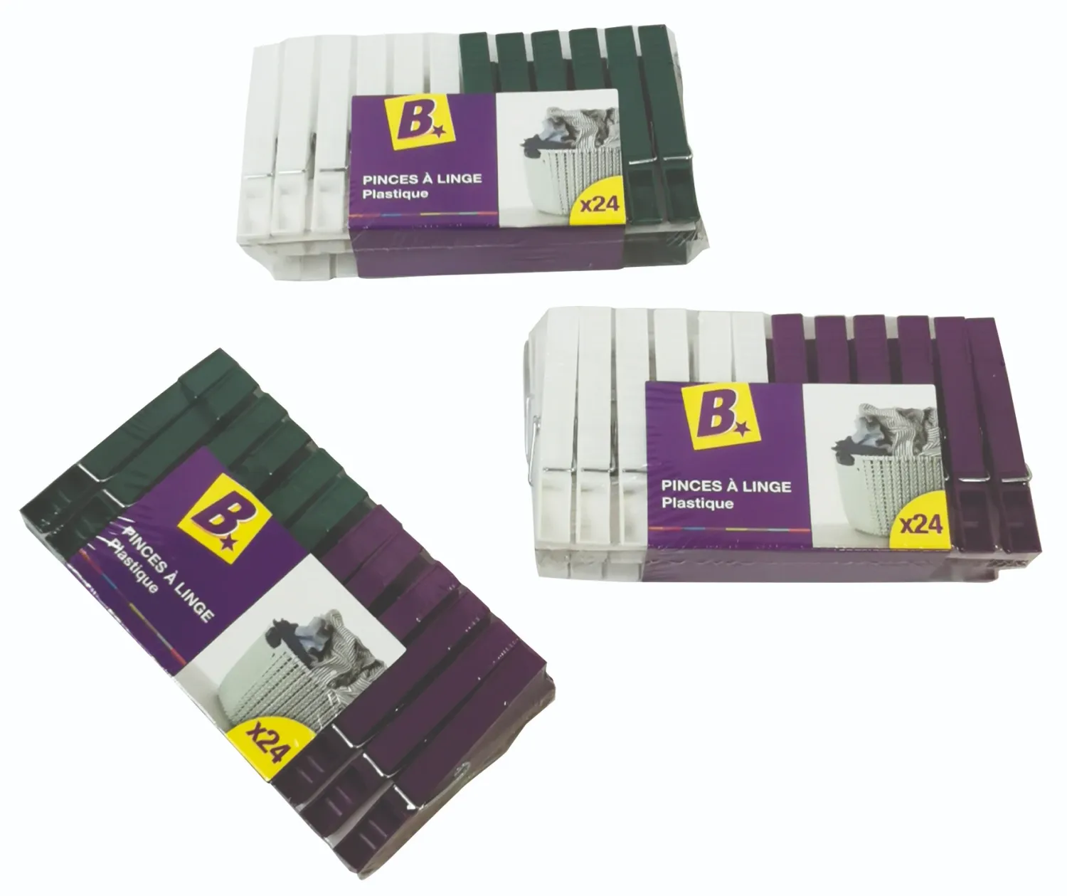 PINCES A LINGE PLASTICHOC X24