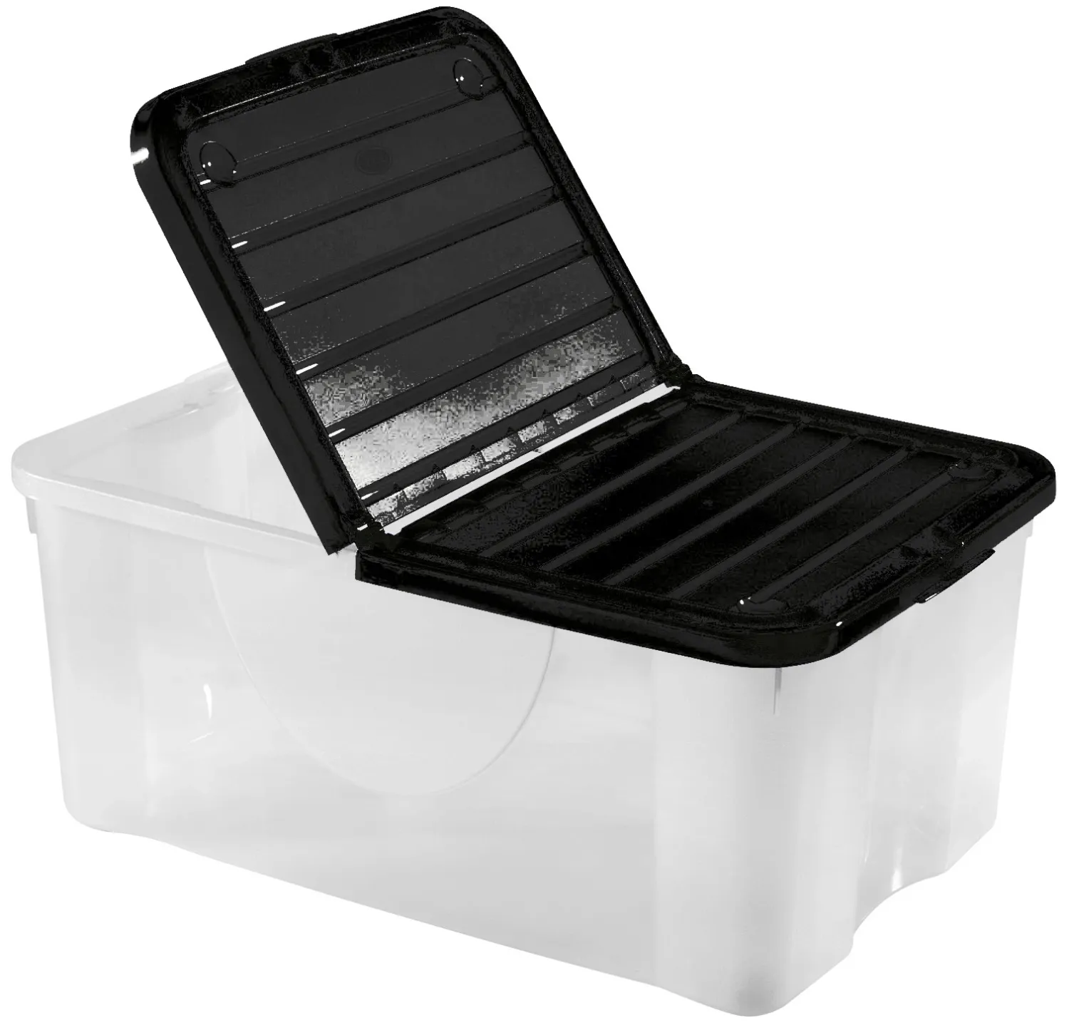 BOITE RANGEMENT NOIRE 42L