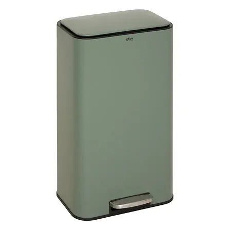 POUBELLE A PEDALE DELTA 30 L METAL VERT