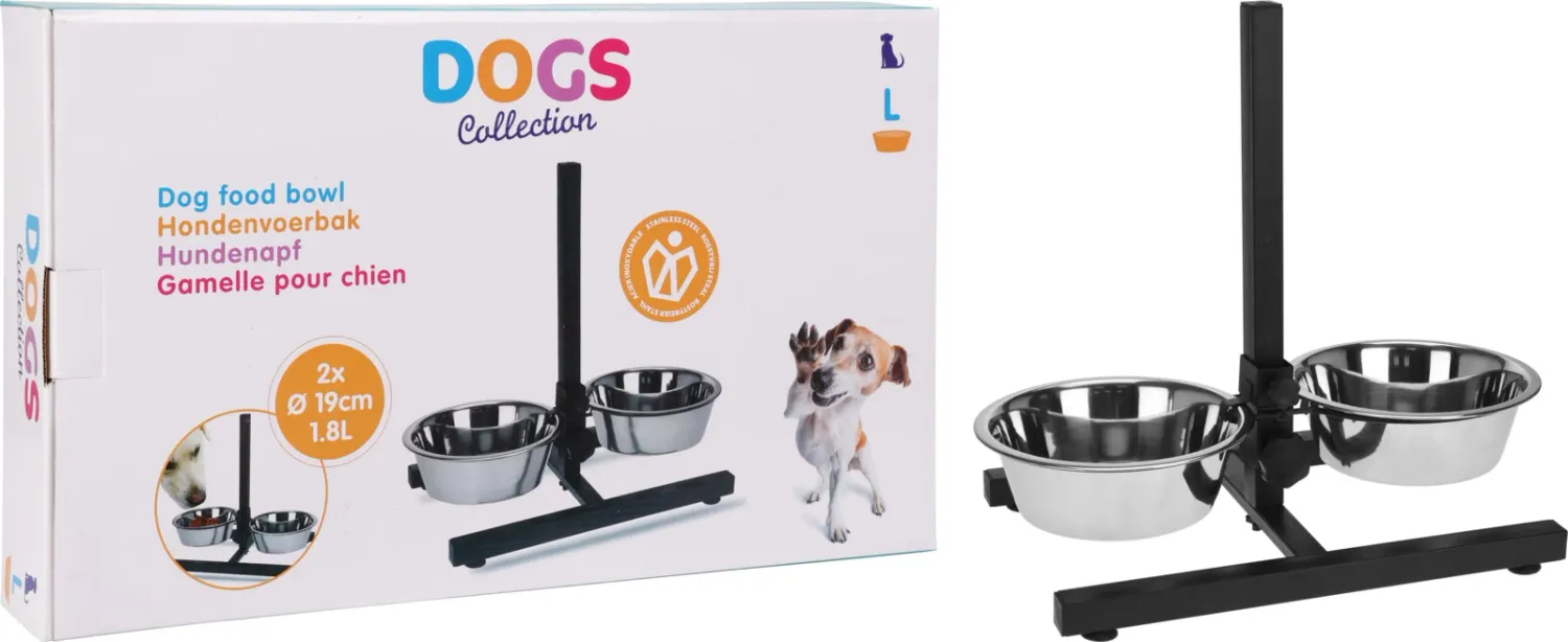 Gamelle pour chiens avec support