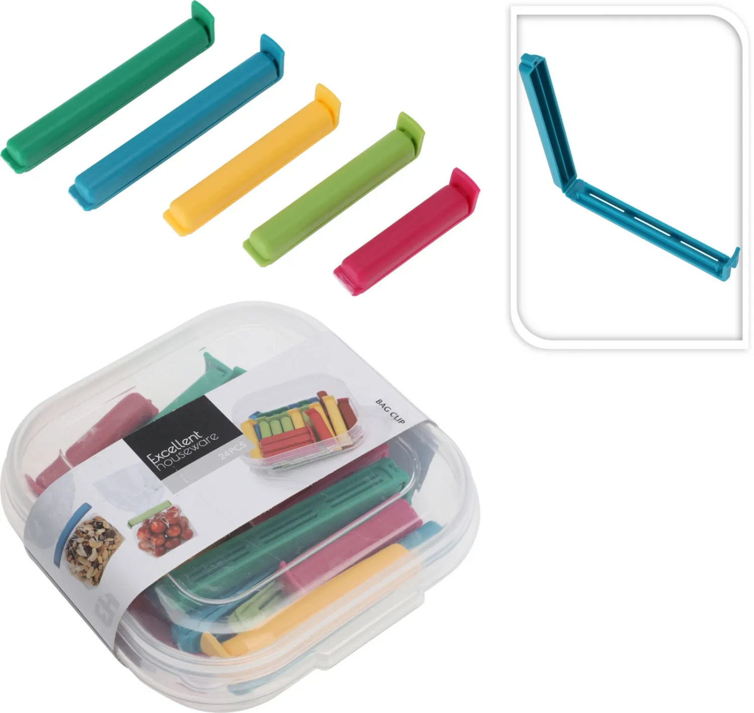 Pince fraîcheur - lot de 24 pinces