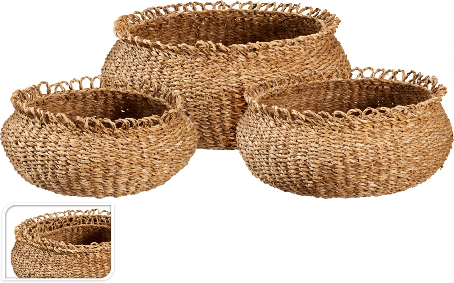 Panier de rangement rond