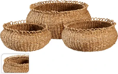Panier de rangement rond
