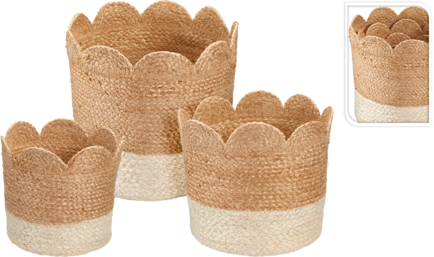 Paniers de rangement fleur