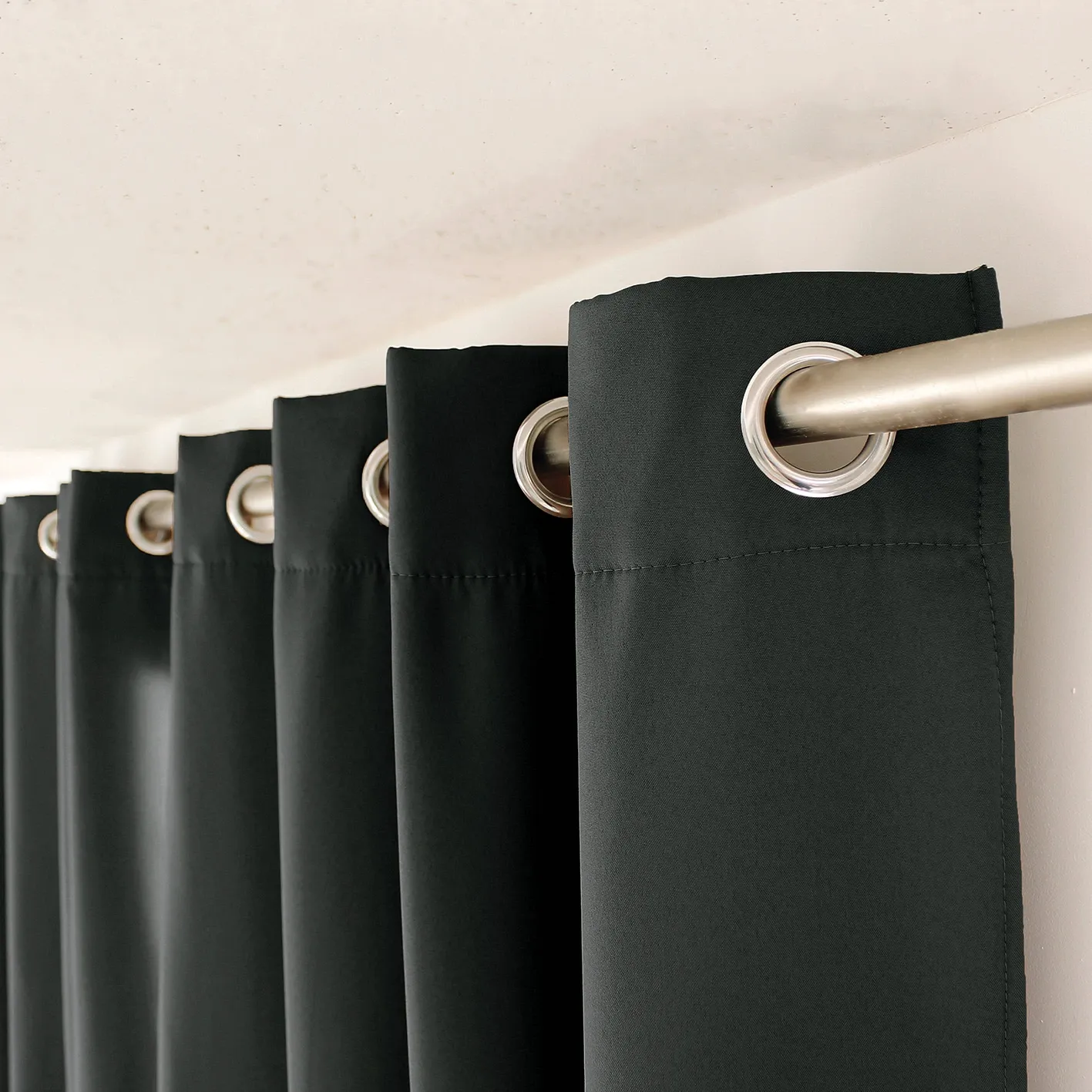 RIDEAU THERMIQUE 140X240CM GRIS FONCE