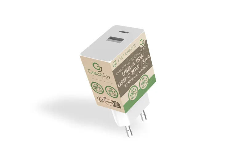 CHARGEUR SECTEUR USB TYPE C 20W 3,4A BLC