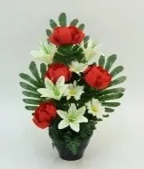 VASQUE DE PIVOINE, LYS, GERBERA