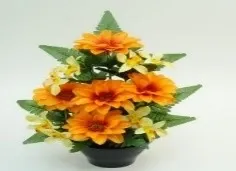 VASQUE DE DAHLIAS ET ORCHIDÉES