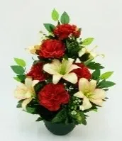VASQUE DE PIVOINE, LYS TIGRÉ, FICUS
