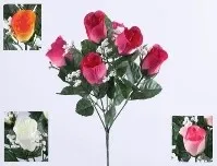 BOUQUET ROSE GYPSO 5 BRANCHES