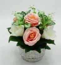 VASQUE EN CIMENT DE ROSE, MAGNOLIA, GYPSO