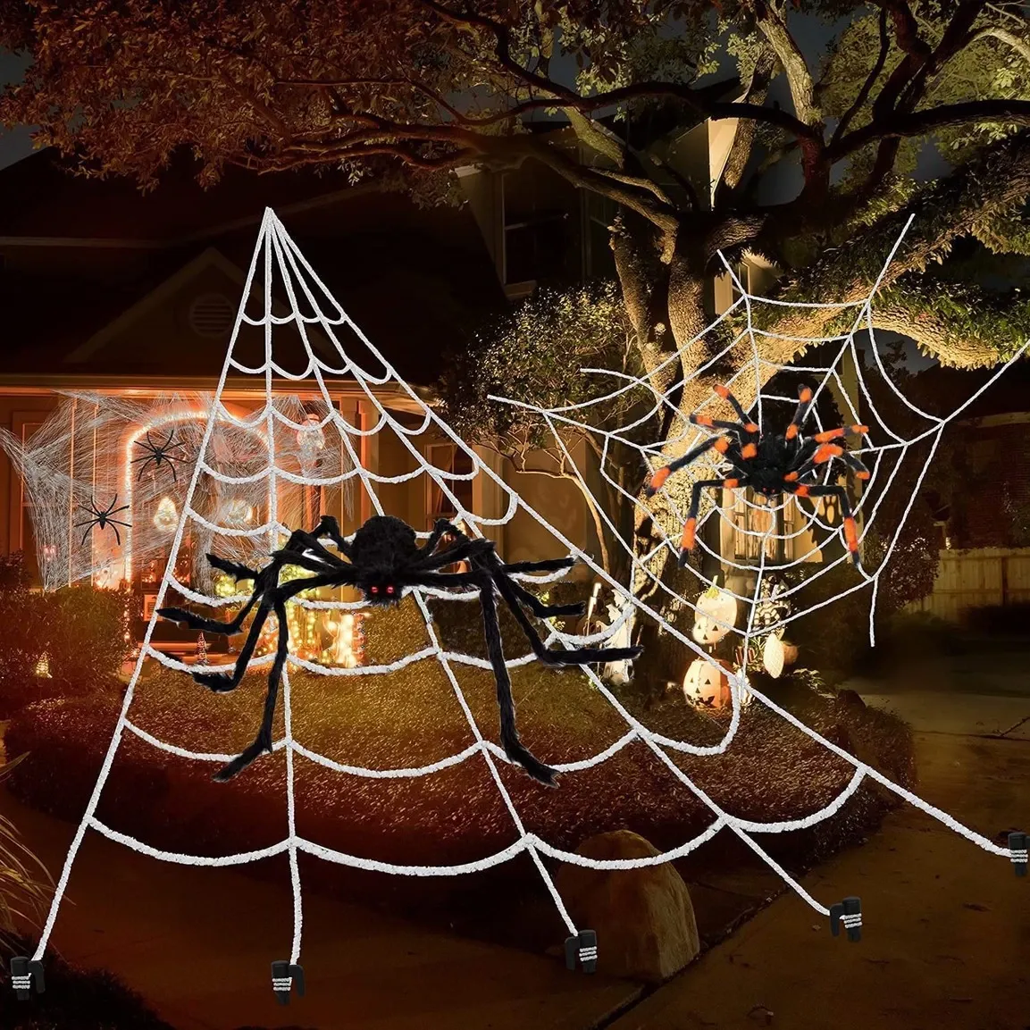 Kit de 2 araignées geantes velues