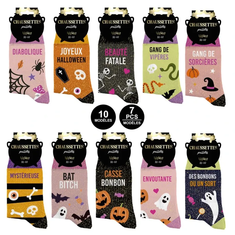 Chaussettes "Halloween" adulte