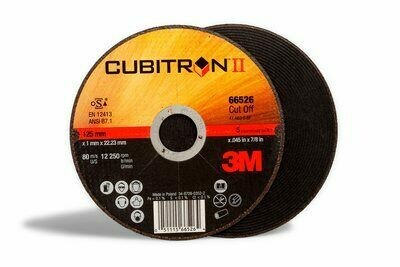 Disque à tronçonner plat - CUBITRON II - Aciers, Inox, Alliages & Fontes