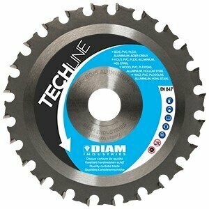 Disque carbure pour plexi Diam Industries -  125Ømm