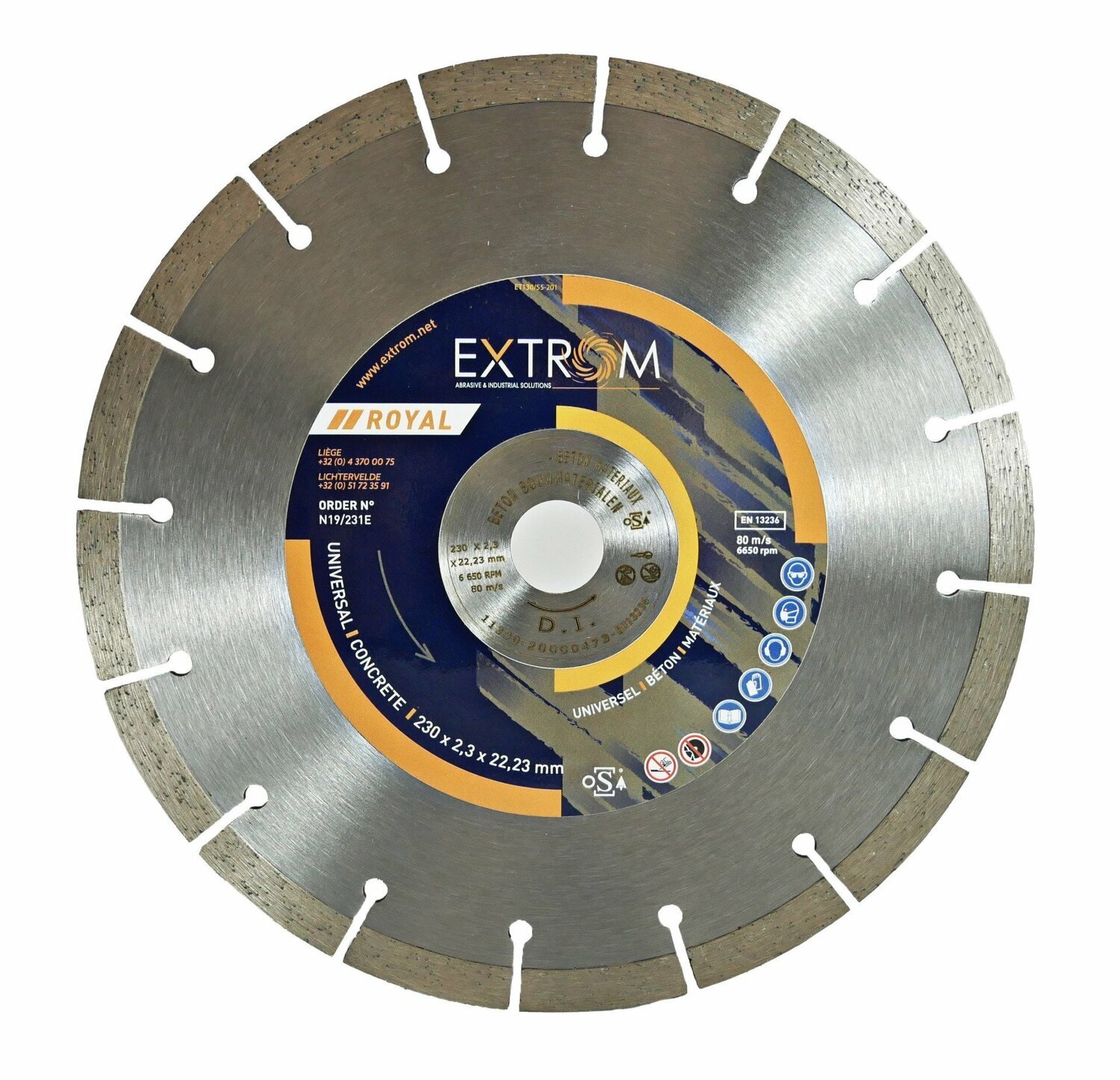 Disque diamanté EXTROM universel - Ø230mm