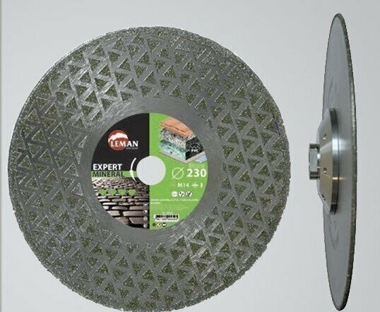 Disque diamant Ø125 à jante continue face diamant Multimatériaux Leman