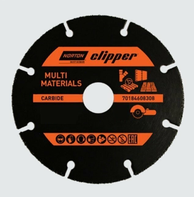 NORTON - Disque carbure pour bois-PVC 76Ømm