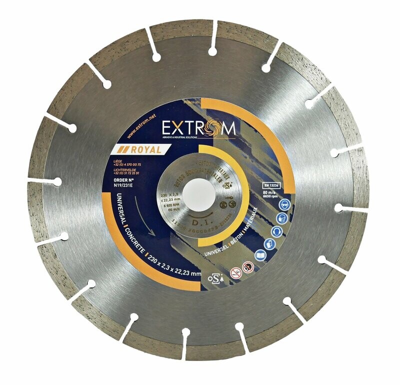 Disque diamanté EXTROM universel - Ø230mm
