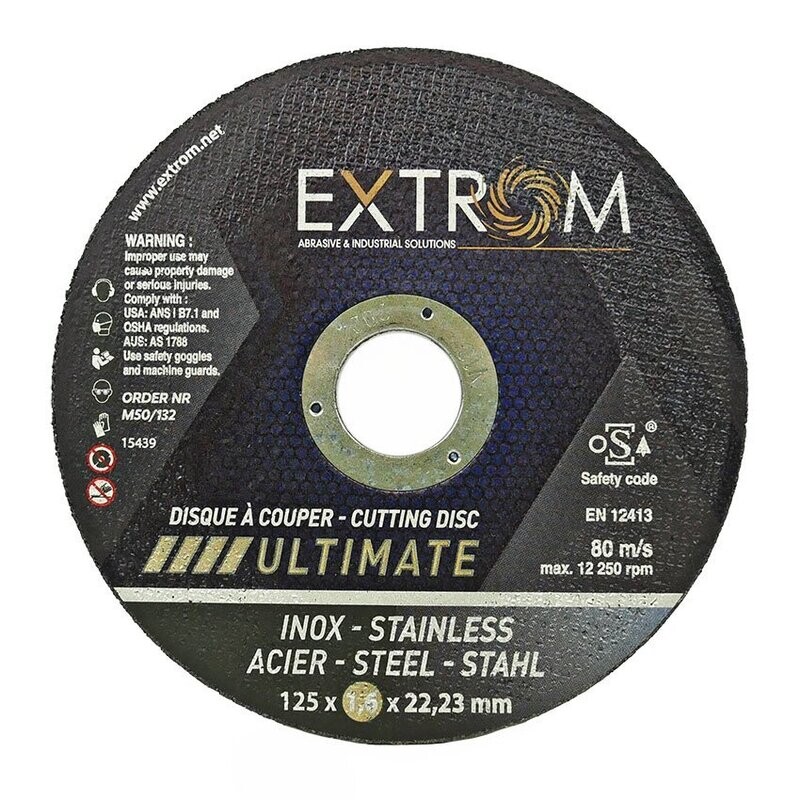 Disques à tronçonner EXTROM acier/inox