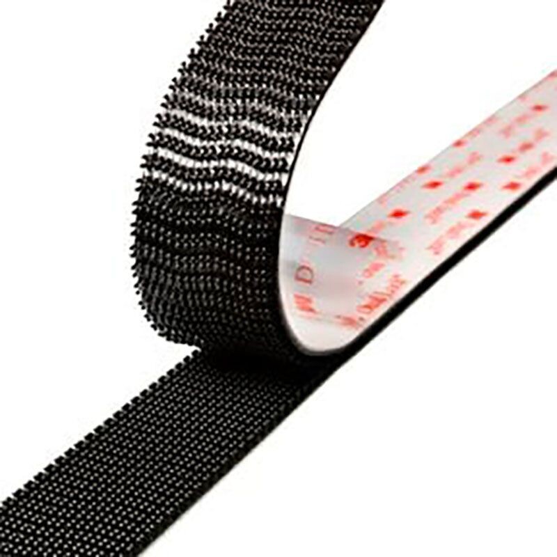 Système Ouvrable / Refermable - DUAL LOCK IN/OUT ACRYL NOIR 25MMX2,5M