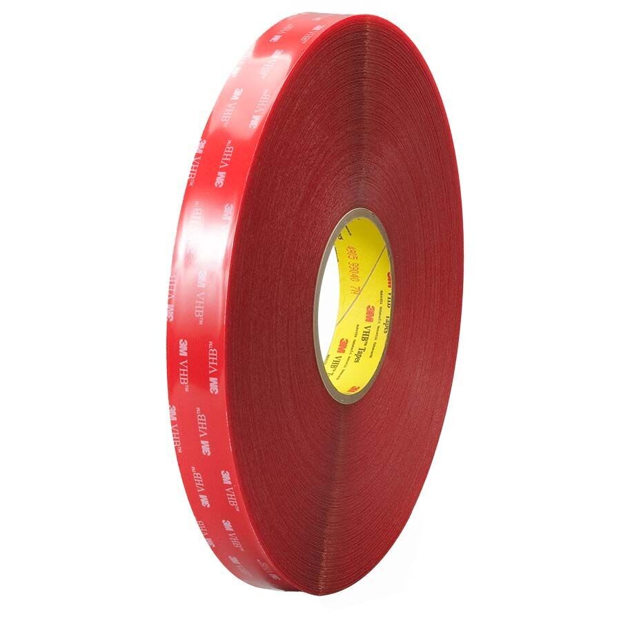 RUBAN DOUBLE-FACE ACRYLIQUE 4905 VHB 12MMX66M (0,5MM)