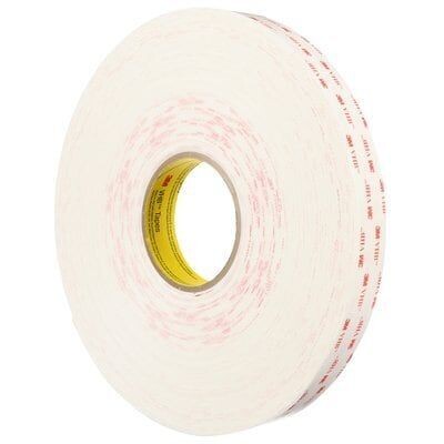 RUBAN DOUBLE-FACE ACRYLIQUE 4950 VHB19MMX33M (1,1MM) BLANC
