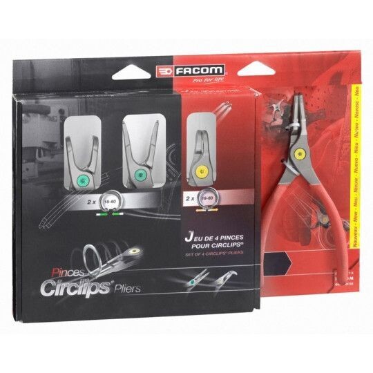 4 PINCES POUR CIRCLIPS 18-60MM FACOM - PCJ4PB