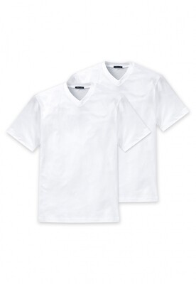 Schiesser American T-shirt met v-hals 2p