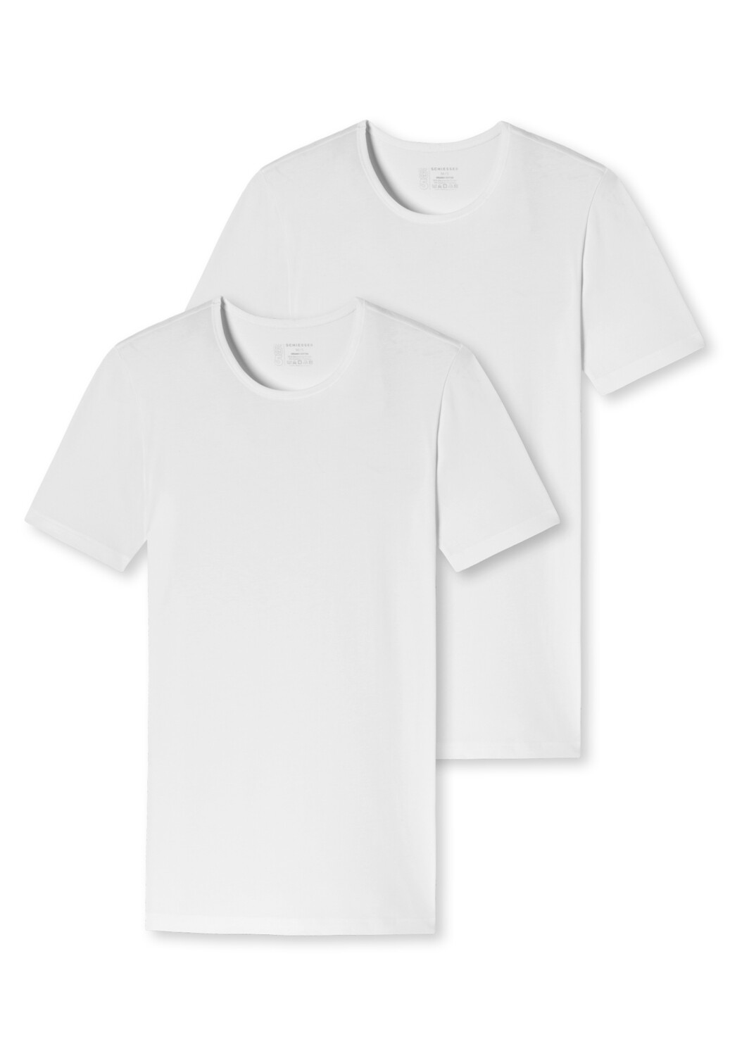 Schiesser 95/5 shirt met korte mouw 2p, Size: 5