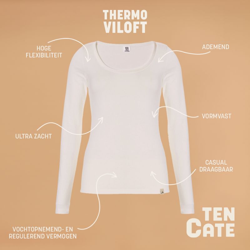 Ten Cate  Thermo women shirt met lange mouw