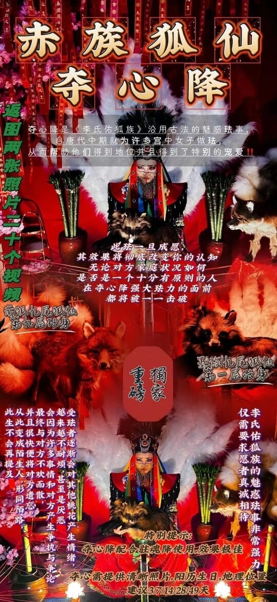 赤‮狐族‬仙•九尾‮仙狐‬夺心降