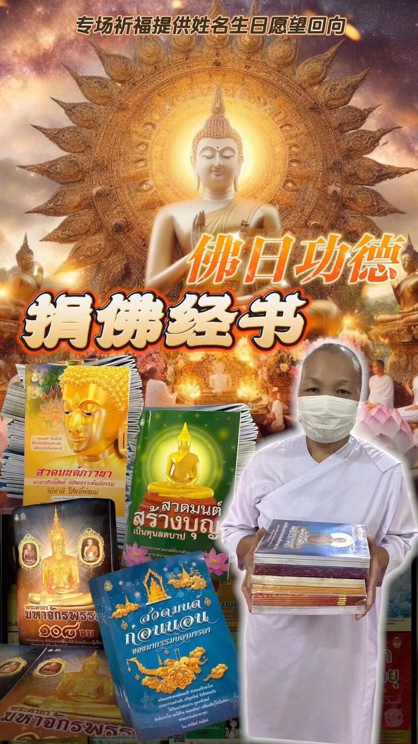 每个佛日•代捐经书功德法會