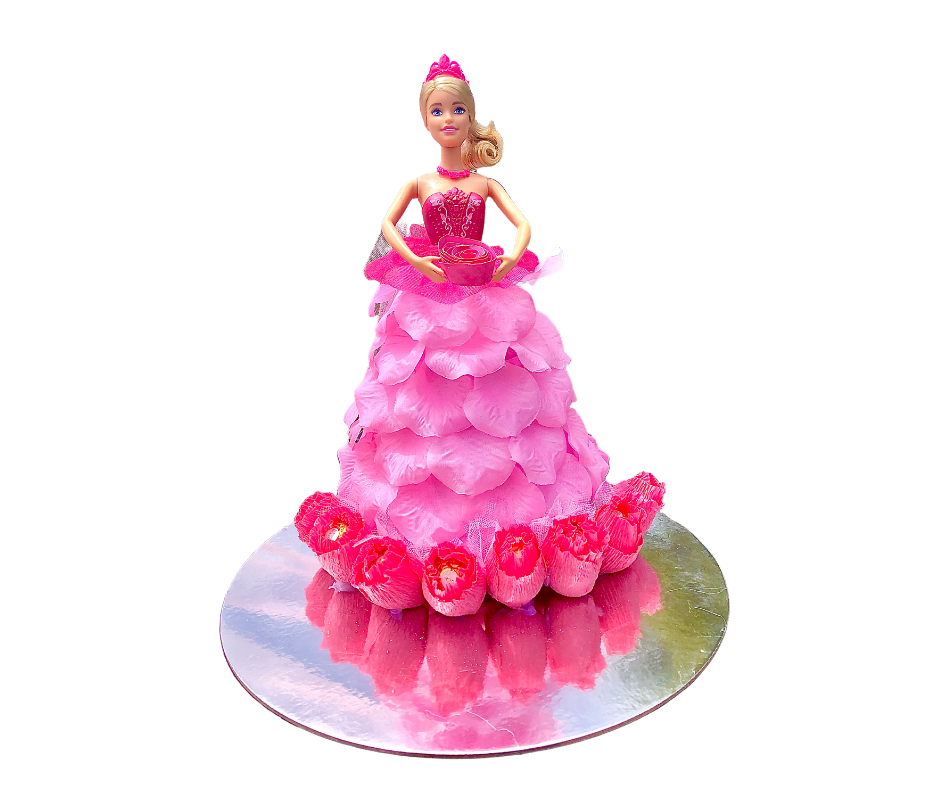 Barbie Chocolate Flower Gift Arrangement