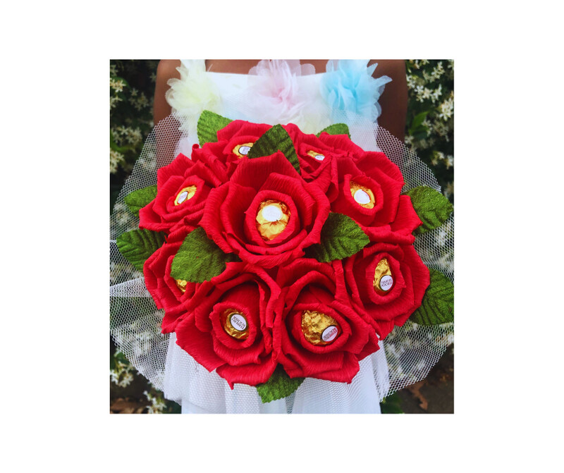 Valentine Chocolate Flower Gift Bouquet