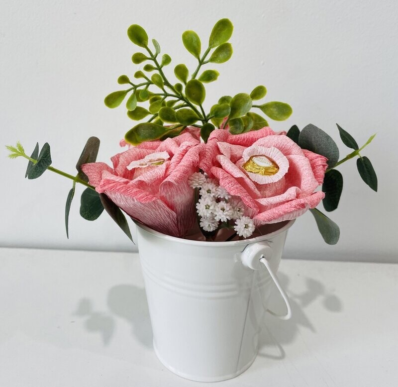 Delightful Chocolate Flower Bucket