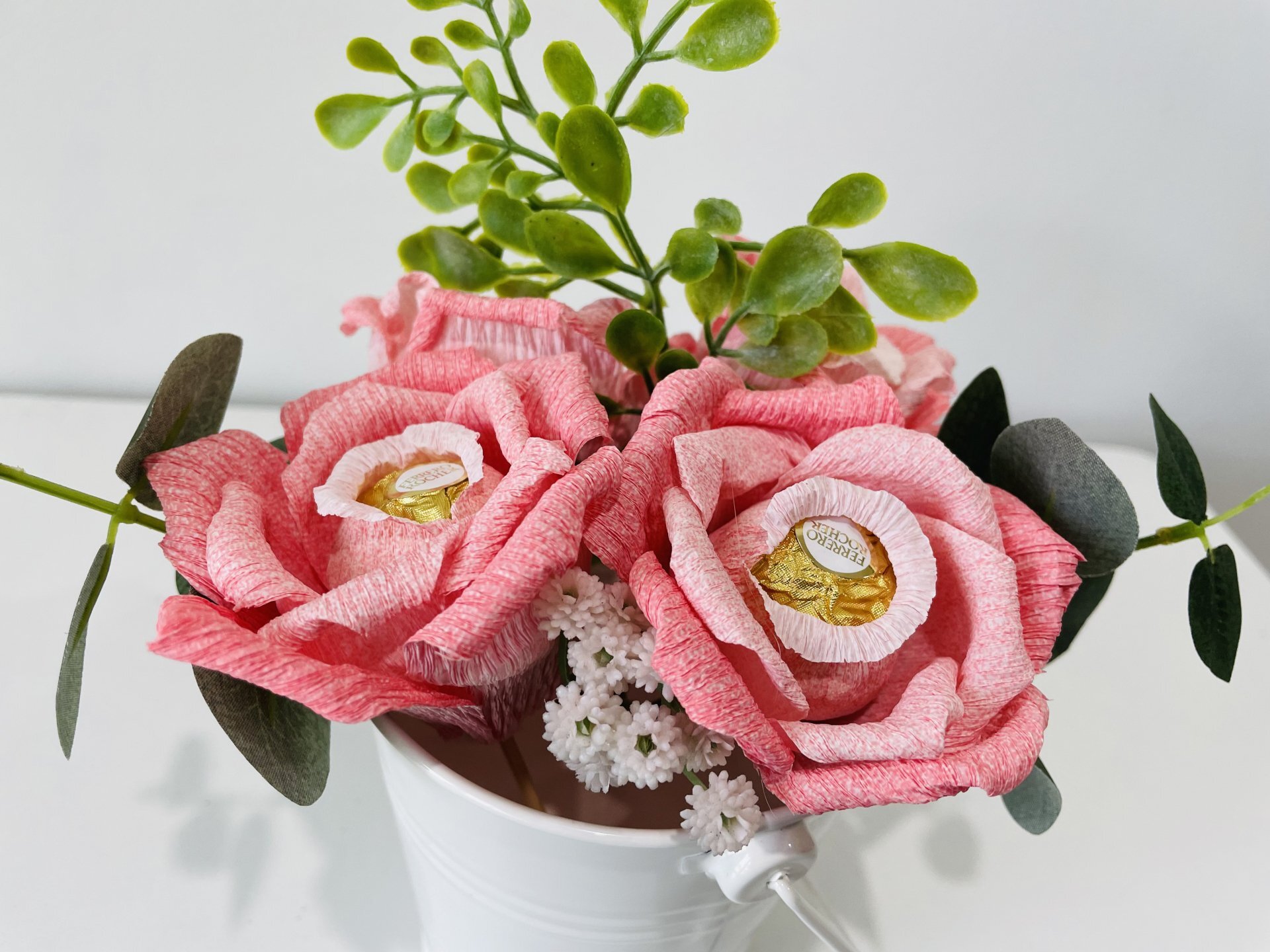 Delightful Chocolate Flower Bucket