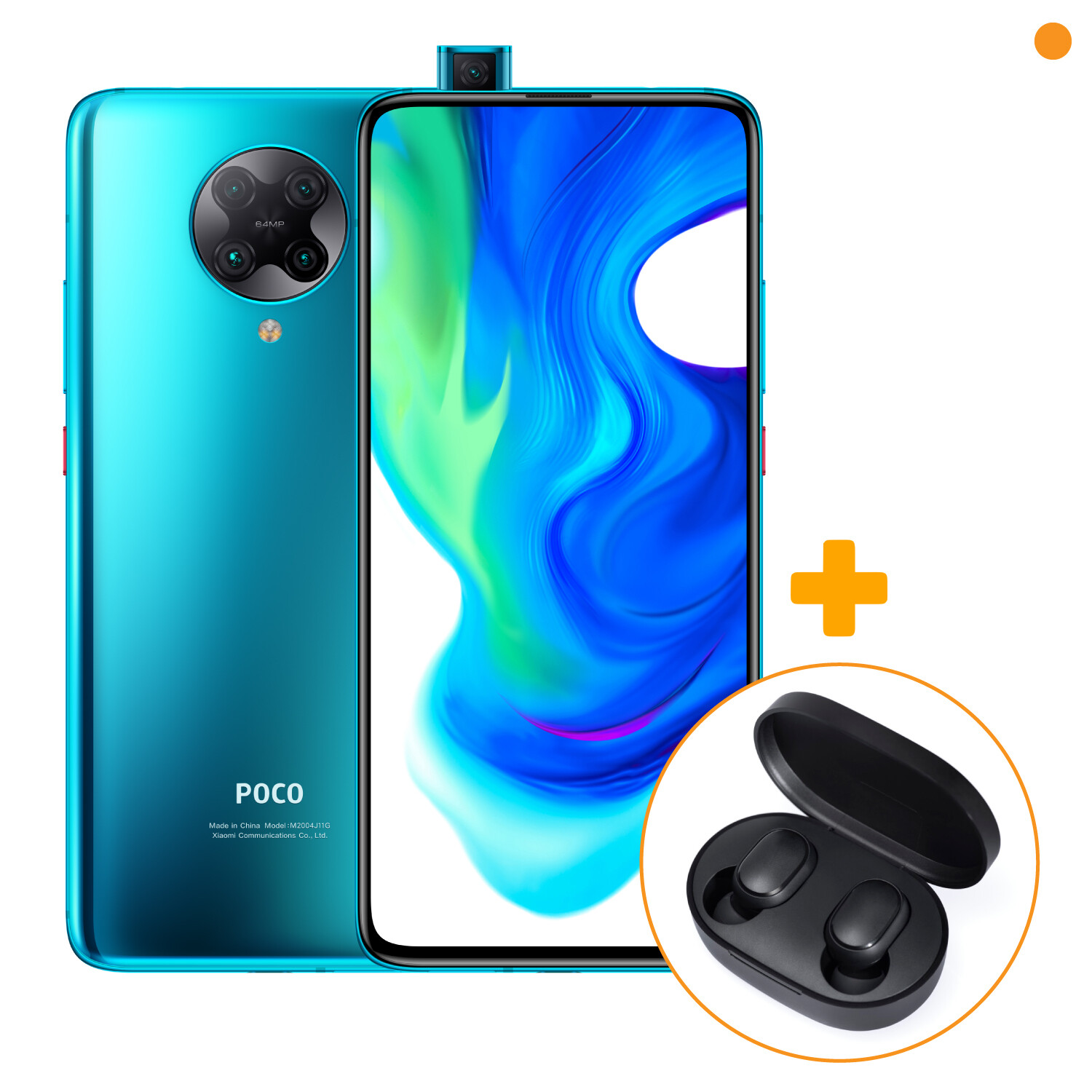 Xiaomi Poco F2 Pro Azul + Audifonos Inalambricos EarBuds S​