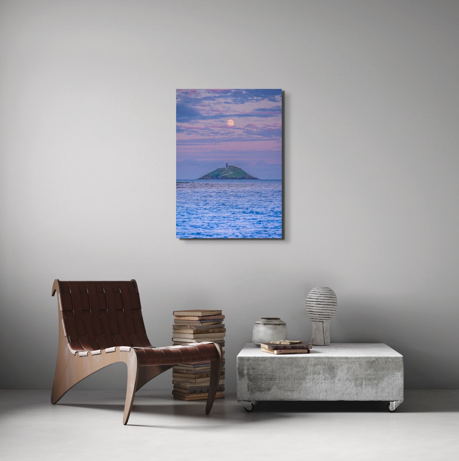 Ballycotton Moon: Mounted Print