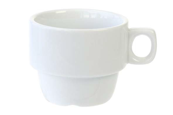 Stapel koffietas en ondertas porcelijn /PROMO per 12 st •