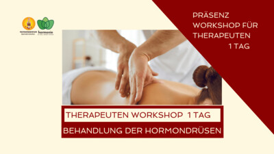 Workshop Behandlung/Massage der Hormondrüsen
Samstag 08.06.2024
