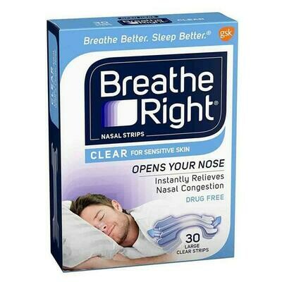 BREATHE RIGHT CLEAR LARGE 10 Pack