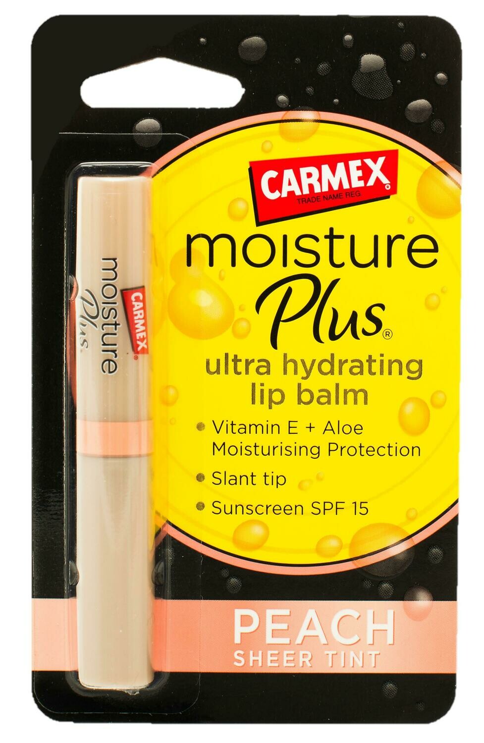 CARMEX MOISTURE PLUS PEACH TINT SPF15 2g